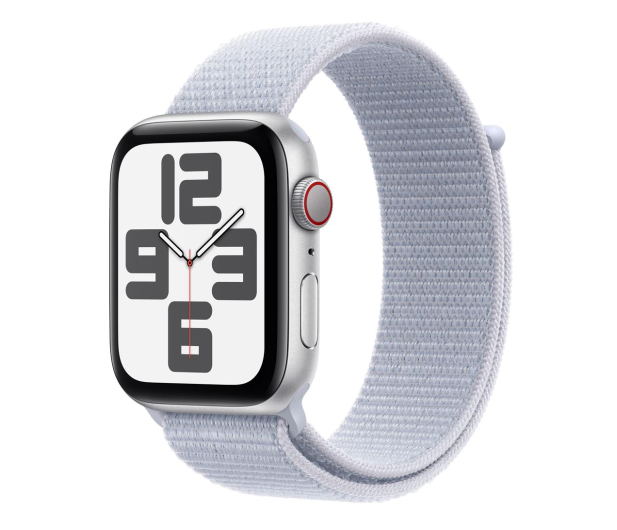 Apple Watch SE 2 44/Srebrne Aluminum/Błękitny Pasek LTE - 1278052 - zdjęcie